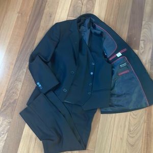 Bocaccio black 3 piece suit. Size 14
